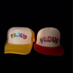 Pride trucker hats .